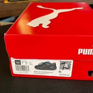 New Puma Black Kids Tennis Shoe